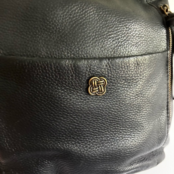 ELLIOTT LUCCA Black Leather Shoulder/Hobo Bag - Picture 3 of 14
